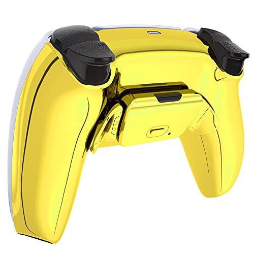 eXtremeRate Chrome Gold Back Paddle Programable Rise Remap Kit for PS5