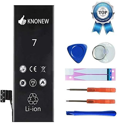 KNONEW Li-Ion 3.82V 1960mAh Battery Replacement Repair Kit - Complete Replace Set with Tools and Instructions for iPhone 7