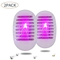 katty so Bug Zapper Indoor & Outdoor,Plug-in Portable Electronic Bug Zapper(2Pack,White)