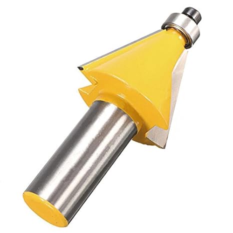 Generic 1/2 Shank 22.5 Degree Chamfer & Bevel Edging Router Bit Cutter Woodworking H02