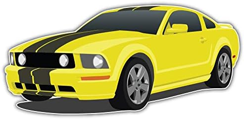 Mustang Sports Car 2005 Bumper Sticker Vinyl Art Decal for Car Truck Van Window Bike Laptop