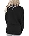 ZILIN Women's Casual Letter Print Crewneck T-Shirt Long Sleeve Tunic Tops Sweatshirt with Pockets