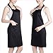 Salon Professional Barber Hair-cutting Apron, Colorfulife Adult Hair Coloring Styling Aprons with Pocket Hairdresser Adjustable Working Clothes Boutique Hair Clothing Hairdressing Wrap T038 (Black)
