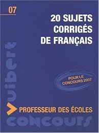 20 sujets corrigés de français