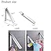 LANRCYO Indoor/Outdoor Wall Mounted Folding Clothes Drying Rack- Clothes Hanger -Aluminum Folding Clothes Hanger Hanging on Bathroom,Bedroom Balcony and Laundry,Home Storage Organizer