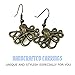 UMBRELLALABORATORY Steampunk Nautical Pirate Octopus Earrings Pendant Charm Dangle in Antique Style in Gold Tone