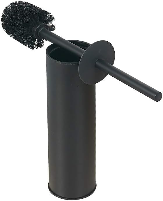 BGL Solid Stainless Steel Toilet Bowl Brush and Holder- Stainless Steel 304 Handle Toilet Scrubber (Matte Black)