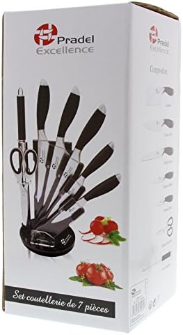 Pradel Excellence - I7408N - Bloc de 5 Couteaux de Cuisine Noir - Cuisine A Vivre Pradel Excellence - I7408N - Bloc de 5 Couteaux de Cuisine Noir