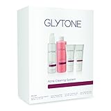 Glytone Acne Clearing System 4 Piece Kit - Cleanser, Toner, 3P Gel, Acne Lotion