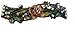 Crystal Flower Barrette with French Clip Clasp U86900-2