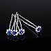 TQWY 20pcs Bridal Wedding Metal Hair Pins Rose U-shaped Design Collection Crystal Hair Pins Clips.