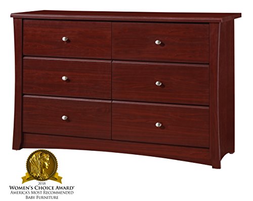 Storkcraft Crescent 6 Drawer Dresser Cherry Kids Bedroom Dresser