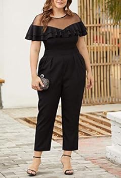 plus size evening jumpsuits