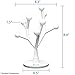 Fugetek LED Table Desk Tree Branch Lamp, Whimsical, 750 Lumen, 8W, Modern Unique Design, Interchangeable Branches, 8 Round Bulbs, Use Anywhere Home/Office/Dorm, White