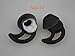 New Replacement Noise Isolation Earbuds 3 Pairs (S, M, L) with Extra Layer Comfort Eartips for Bose QC20 QC20i SoundSport SIE2 SIE2i IE2 IE3 in Ear Earphones (Black)
