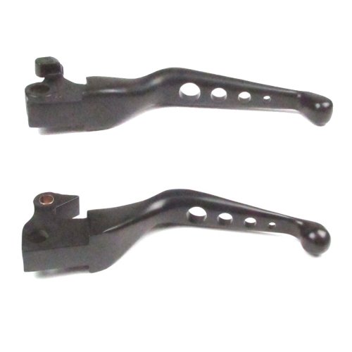 Hill Country Customs Black 4 Hole Wide Blade Ergonomic Brake and Clutch Levers Harley-Davidson 2007-2013 Sportster - HC-648012A - Thumbnail 4