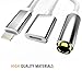 2 in 1 iPhone 7 Adapter(Compatible with iOS 10.3) TOPGO Lightning to Charger and Lightning to 3.5mm Aux Earphones Jack Cable for iPhone 7 / 7 Plus [No Calling Function & Music Control] - Silver