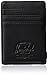 Herschel Men's Raven RFID Wallet, Black Pebbled Leather, One Size