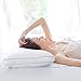 AOOU Pillows For Sleeping, Spring Pillow Antibacterial Ergonomic Pillow for Relieving Neck Back Pain, Breathable, With 40 Spring Pockets Inside Brace and Springback, Skin-friendly Fabrics, White