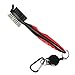 Golf Brush and Club Groove Cleaner by YiwerDer in 6 Different Colors and Packs For Golf Shoes/Golf Club/Golf/Golf Groove /w 2 Ft Retractable Zip-Line Aluminum Carabiner Easily Attaches to Golf Bag
