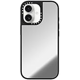 CASETiFY Mirror iPhone 17 Case [Reflective/Compatible with Magsafe / 4.9 ft. 1X Military Grade Drop Protection] - Silver On Black