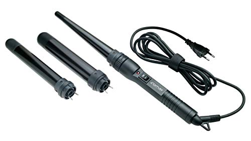 Comair Professionell Multi-Funktion Haar Lockenwickler mit 3 Anbaugeräte, Schwarz