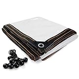 BeGrit Upgraded Waterproof Glass Clear Tarpaulin Sheet,Heavy Duty Dustproof Rain