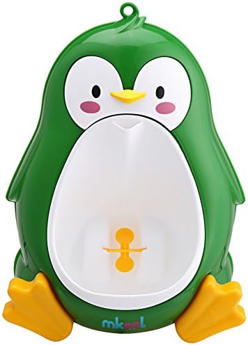 MKOOL Cute Penguin Standing Potty Training Urinal for Boys with Funny Aiming Target(Green)