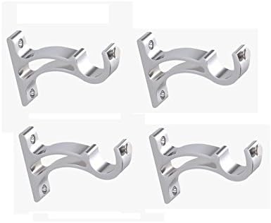 Homeplus Curtain Knob Bracket Rod Heavy Support Bracket 4 Pcs