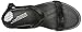 FitFlop Women's Banda Micro-Crystal Dress Sandal, All Black, 8 M US