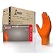 1st Choice Industrial 8 Mil Premium Orange Nitrile Gloves, Latex Free, Powder Free, Raised Diamond Texture, Disposable, Non-Sterile, Size XLarge, Case of 400, 1PONXL