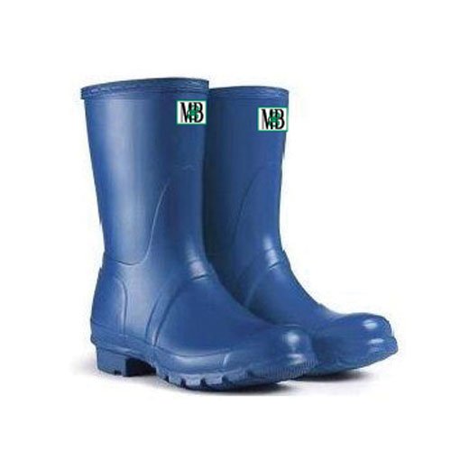 Moneysworth & Best Kid's Rubber Rain Welly Boots, 5, Steel Blue - Thumbnail 2
