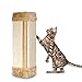 Wall Mounted Scratching Post, 20inch Hanging Natural Sisal Cat Scratching Mat, Door Wall Protecting Corner with Wall Fixings (Khaki)