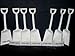24 of The Orginial Small Toy Plastic Shovels White, Made in America, 7 Inches Tall, 24 I Dig You Stickers