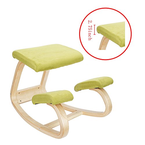 image for Seeutek Ergonomic Kneeling Chair Beech Wood Office Chair - Perfect for