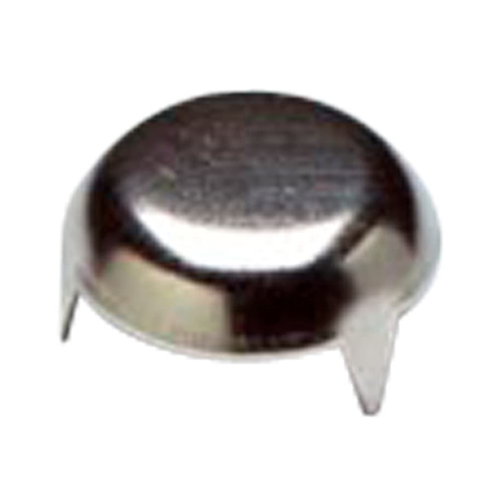 Merriway® BH01774 (8 Pcs) Knock-In Furniture Slide Glide Domes of Silence, 19mm (3/4 inch) - Bright Zinc Plated - Pack of 8 Pieces