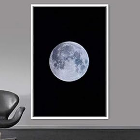 signwin Framed Canvas Wall Art Moon Astronomy &...