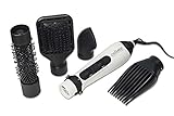 Calista Tools StyleDryer Custom AirBrush, 4-in-1 Styling Tool, 4 Styling Attachments Included, Wet or Dry Hair Styling, For All Hair Types, White, 1.9 Lb.