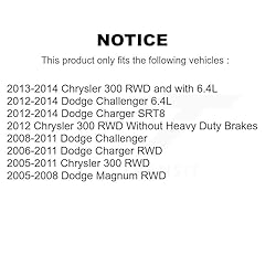 Front Wheel Bearing And Hub Assembly Pair For Dodge