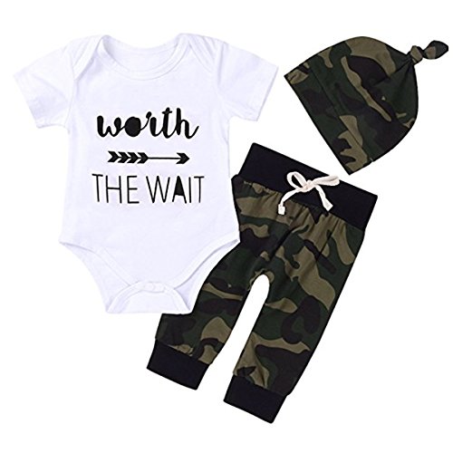 3pcs baby boys clothing print short sleeve+long pants+ …