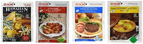 NOH Mix 4 Pack (Iced Tea, Hawaiian Spicy Chicken, Teri-Burger, Hawaiian Style Curry)