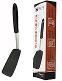 Castle Cookware Silicone Spatula Turner Flexible Stainless Steel Core High Heat Resistant 600° F Heavy Duty Dishwasher Safe Easy Clean Non Stick