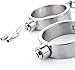 LI yuan SM Bondage Set, Collar/Handcuffs/Ankle, Fetish Bedroom Fun SM Toys, Press Lock, Stainless Steel Bondage Kit Adult Games Slave Tools,3in1+Chainthumb 3