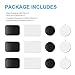 Mount Metal Plates with Protective Films, 6 Pack Universal Metal Disc for Phone Magnetic Car Mount Replacement Sticker, 6 Black Metal Plates and 6 Clear Films