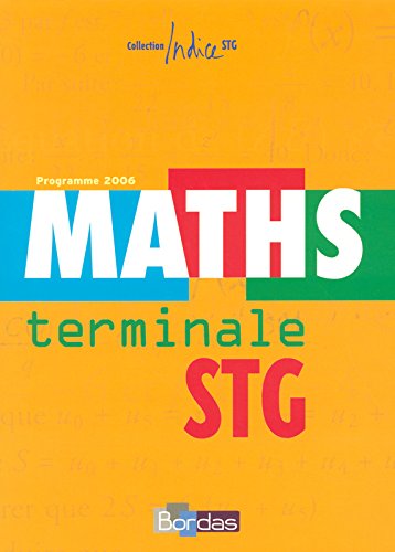 Maths, terminale STG