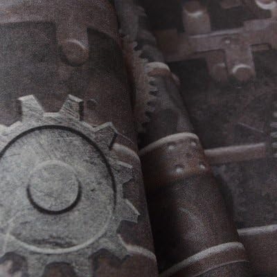 Wapea Gear Wallpaper Iron Sheet Iron Internet Cafe Cafe Gray Restaurant Wallpaper D