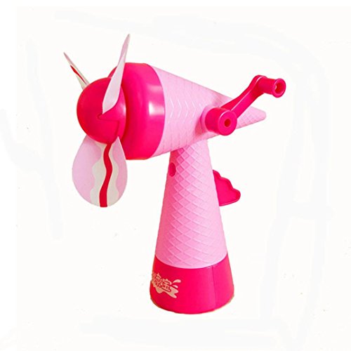 SOOTOP Mini Fan, Handheld Desk Portable Kids Toys Manual Fan Air Conditioner No Battery Operated for Cooling Hand Held Home Office Travel, Camping, Outdoor, Indoor