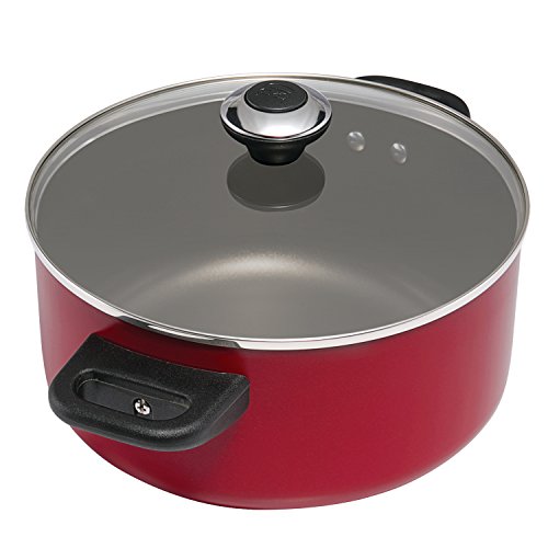 Paula Deen Signature Dishwasher Safe Nonstick Cookware Pots and Pans Set, 11 Piece, Red