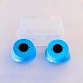 BuWiz Adhesive Design Tanning Goggles, UV Eye Protection, Soft Flexible Fit, Suitable for Lying and Stand-Up Tanning, without Blocking Light, Transparent