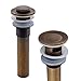 Bathroom Sink Drain with Overflow Pop up Design Antique Brass